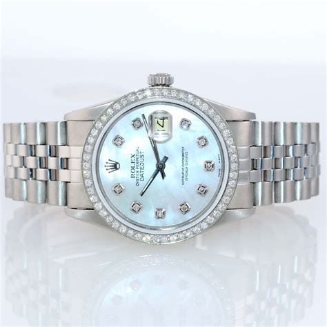 rolex datejust 2 steel and white gold price|Rolex 36mm Datejust with diamonds.